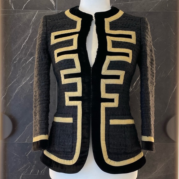 Givenchy Embroidered Tweed Military Jacket - Picture 5 of 15